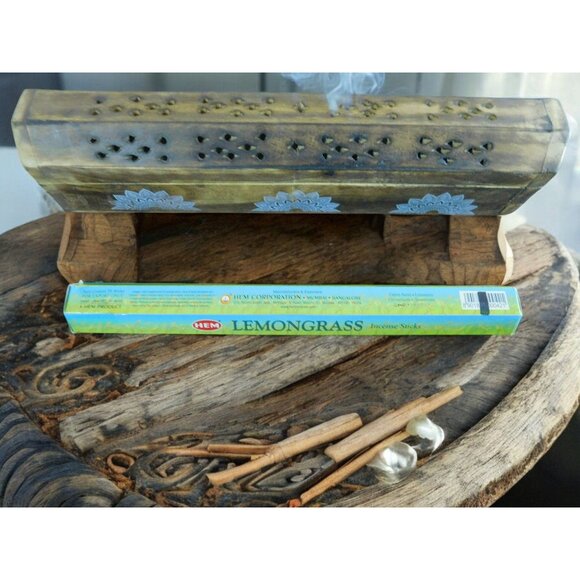 HEM Lemongrass 20 Incense Sticks Aromatic And Calming Relaxation Meditation - Picture 9 of 9